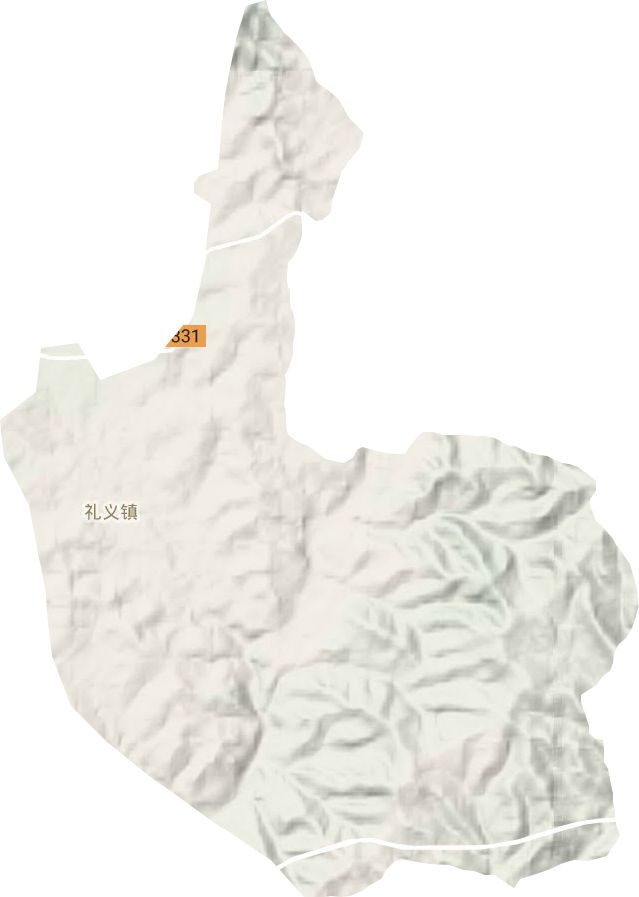 礼义镇地形图