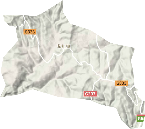 犁川镇地形图