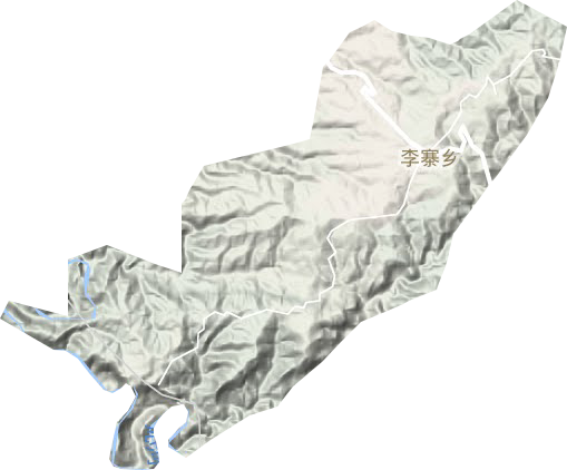李寨乡地形图