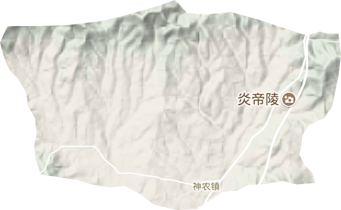 神农镇地形图