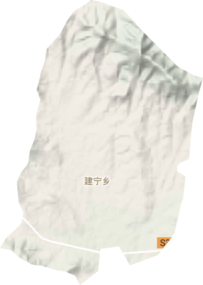 建宁乡地形图