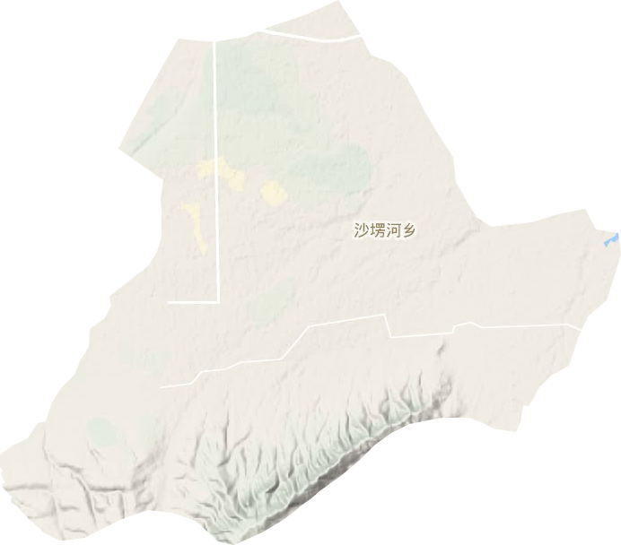 沙塄河乡地形图