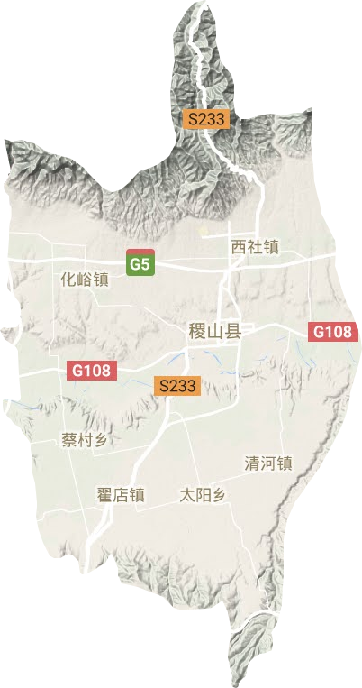 稷山县地形图