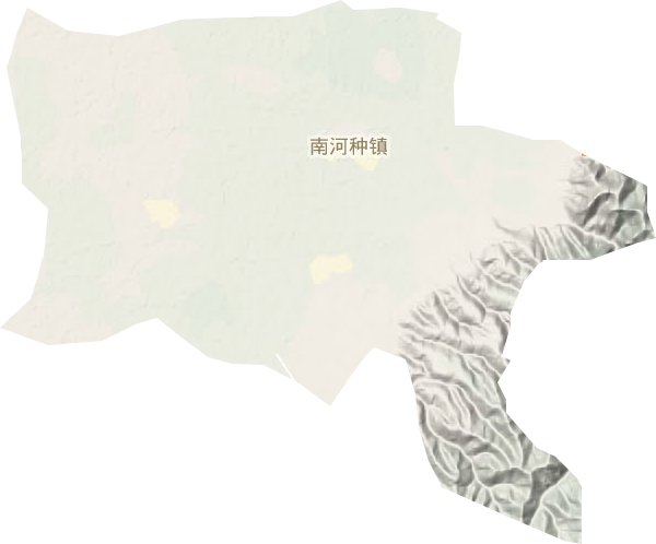 南河种镇地形图
