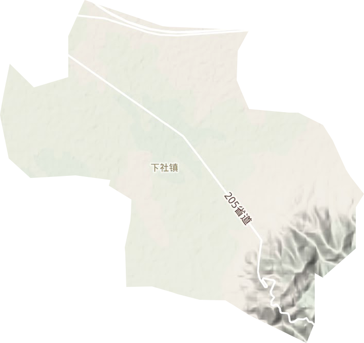 下社镇地形图