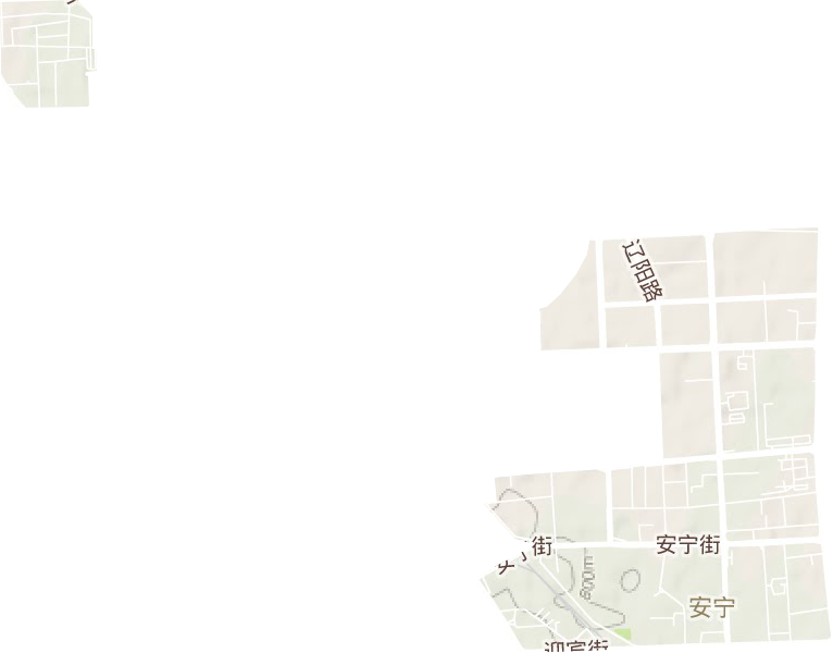 安宁街道地形图