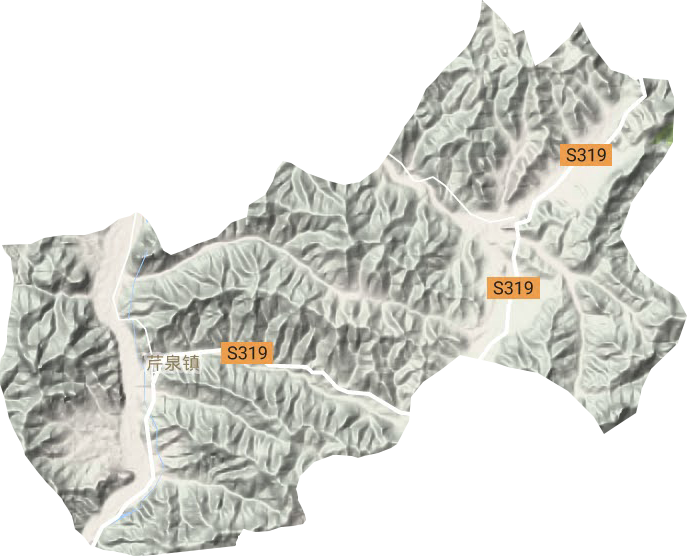 芹泉镇地形图