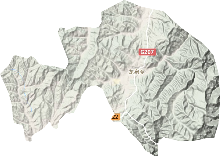 龙泉乡地形图