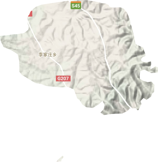 李家庄乡地形图