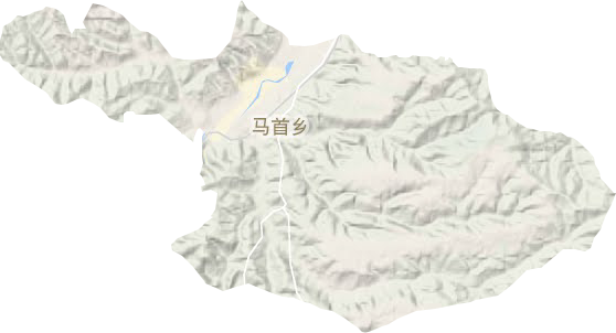 马首乡地形图
