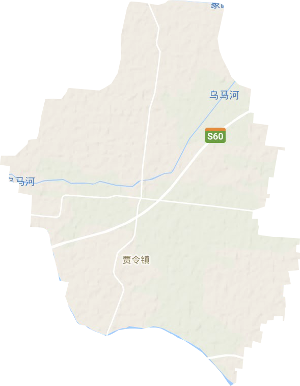 贾令镇地形图