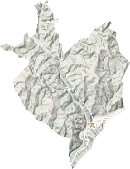 夏门镇地形图