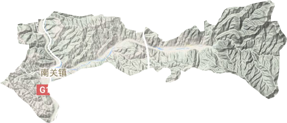 南关镇地形图