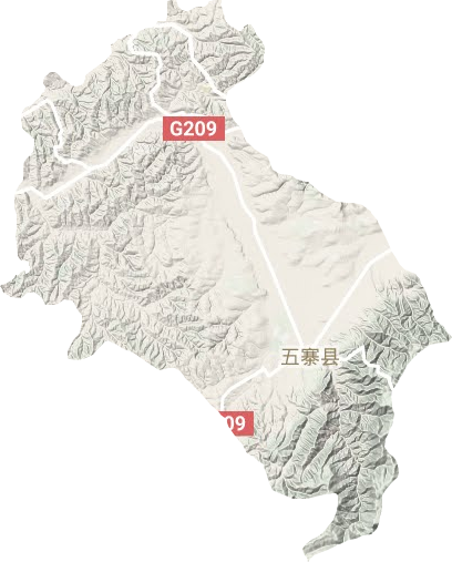 五寨县地形图