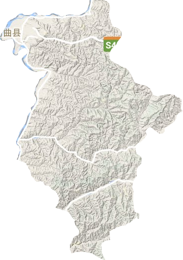 河曲县地形图