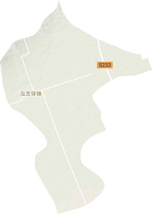 泓芝驿镇地形图