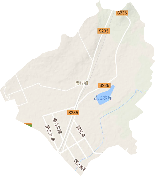 陶村镇地形图