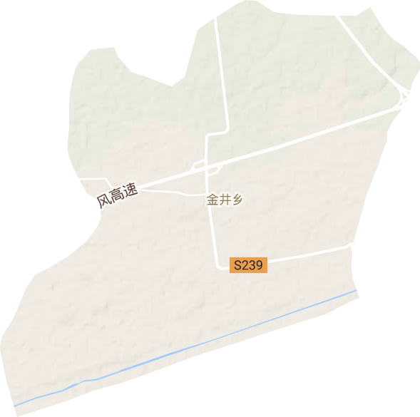 金井乡地形图