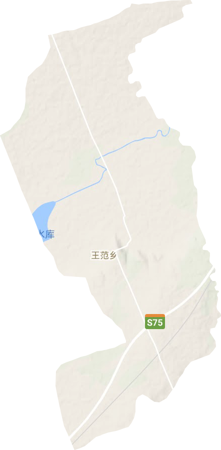 王范乡地形图