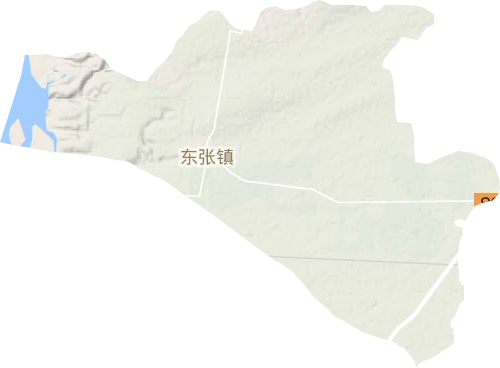 东张镇地形图