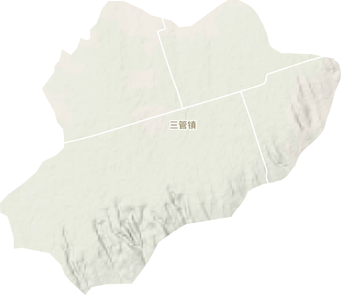 三管镇地形图