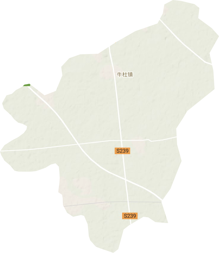 牛杜镇地形图
