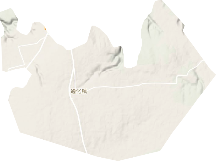 通化镇地形图