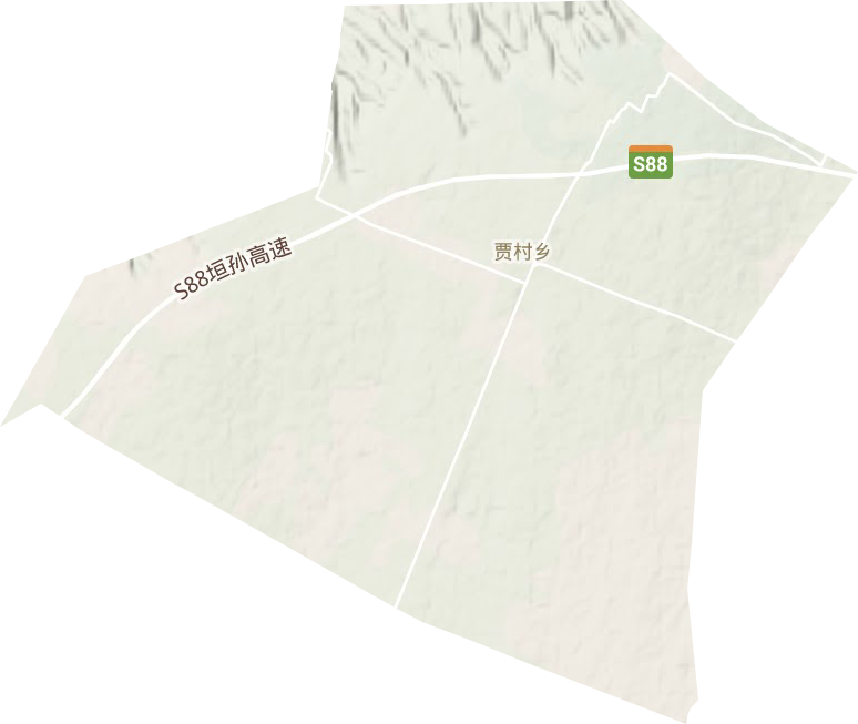 贾村乡地形图