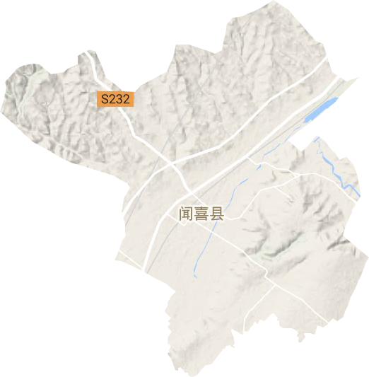 桐城镇地形图
