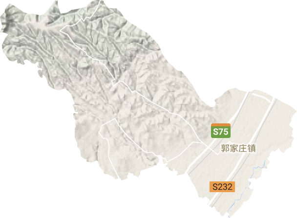 郭家庄镇地形图
