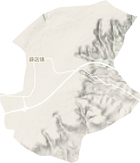 薛店镇地形图