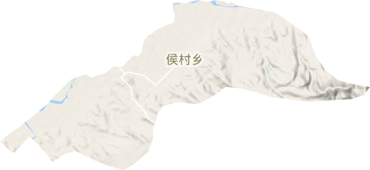 侯村乡地形图