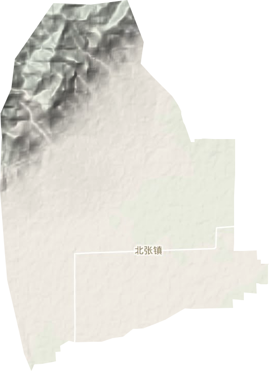 北张镇地形图