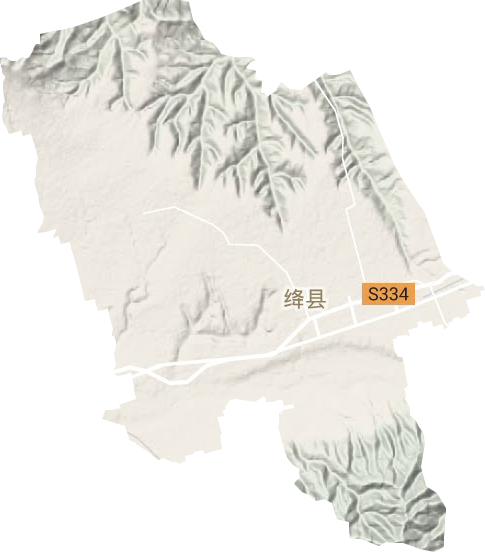古绛镇地形图