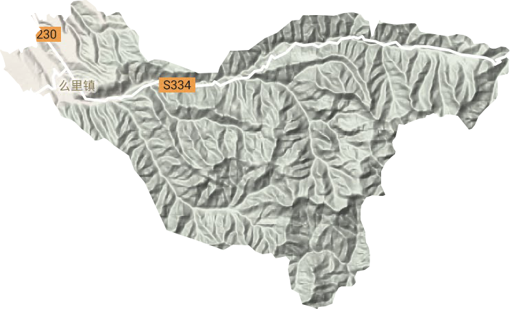 磨里镇地形图