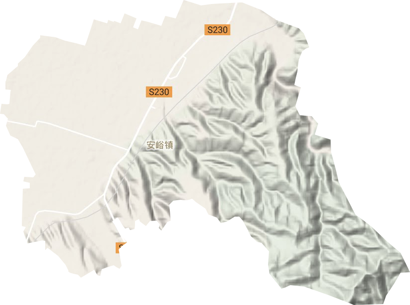 安峪镇地形图