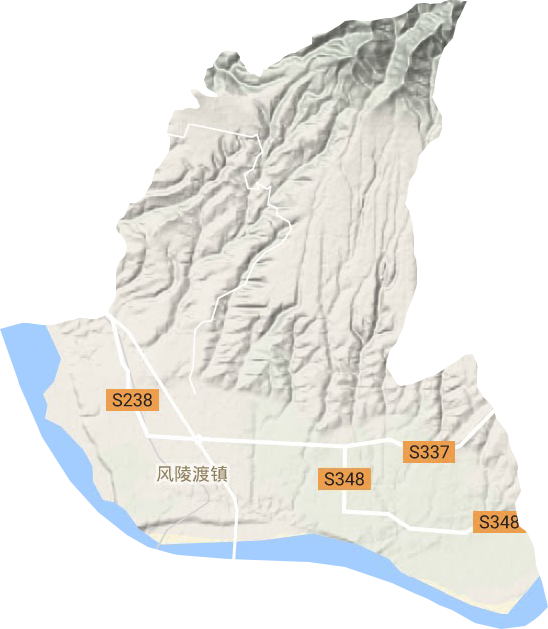 风陵渡镇地形图