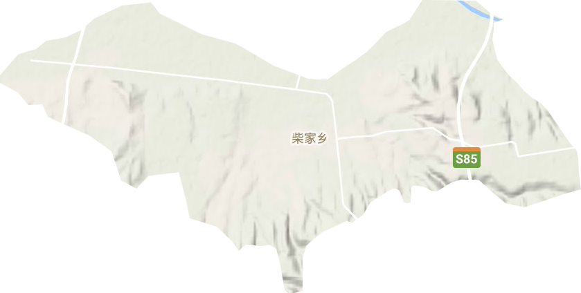 柴家乡地形图