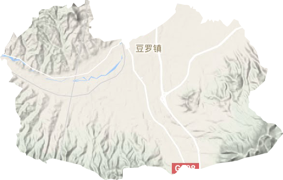 豆罗镇地形图