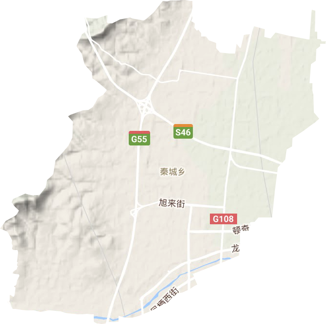 秦城乡地形图