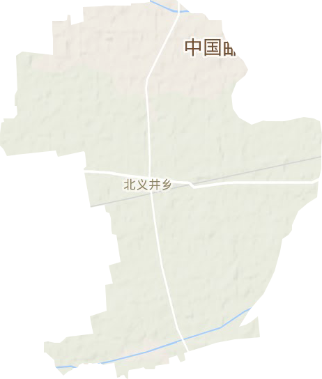 北义井乡地形图