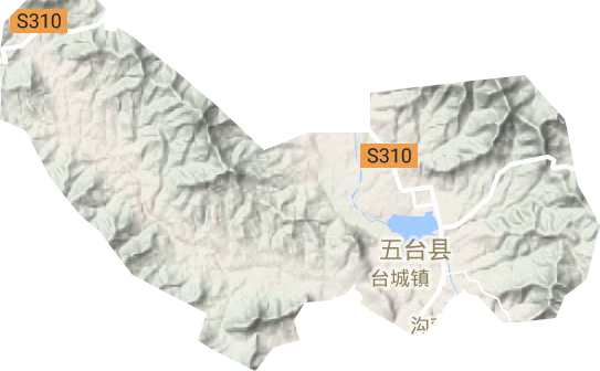 台城镇地形图