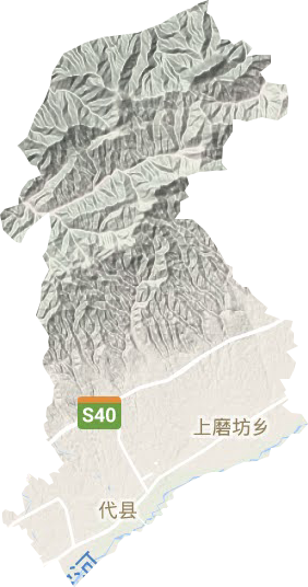 上馆镇地形图