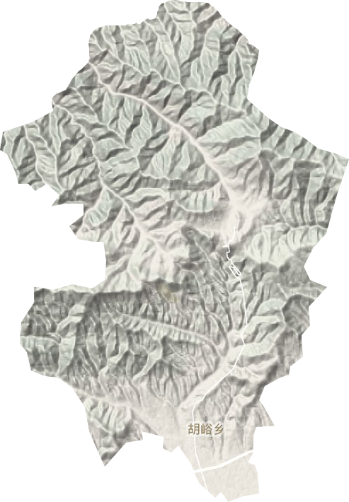 胡峪乡地形图