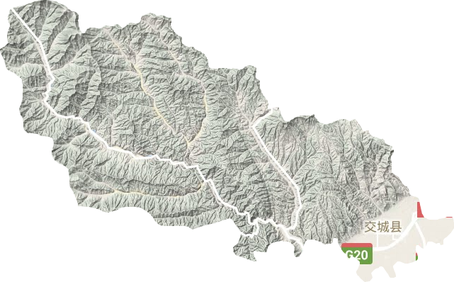 交城县地形图