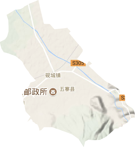 砚城镇地形图