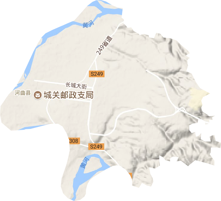 文笔镇地形图
