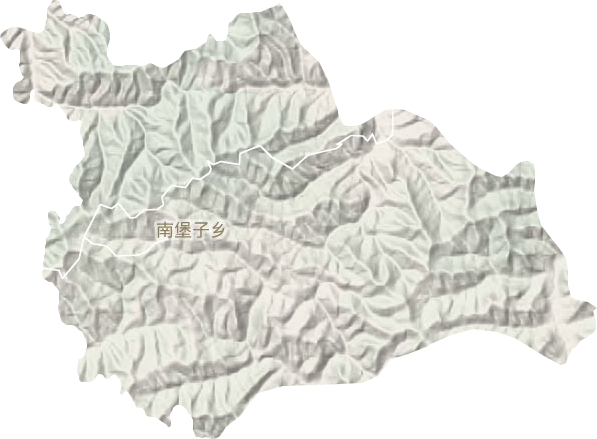 南堡子乡地形图