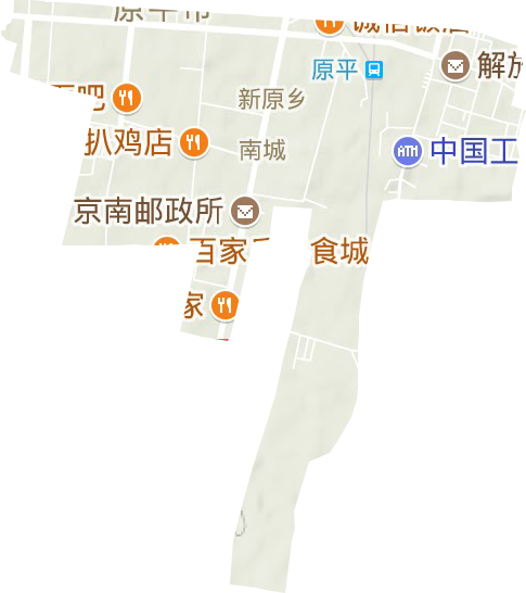 南城街道地形图