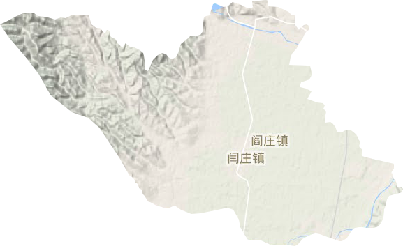 闫庄镇地形图